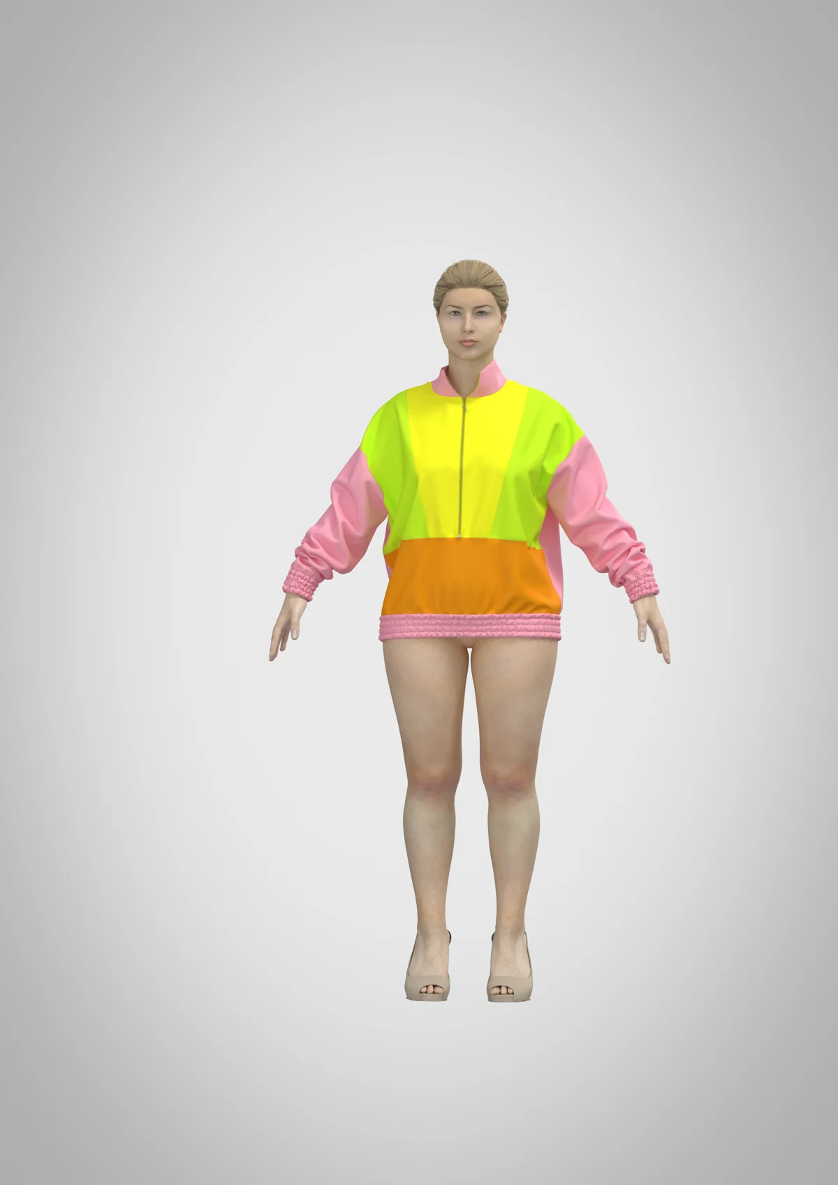 LAYDS HALF ZIP SWEATSHIRT | 3D Model - CONNECT